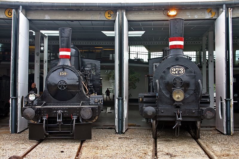 No.159 and No. 273 at the depot.