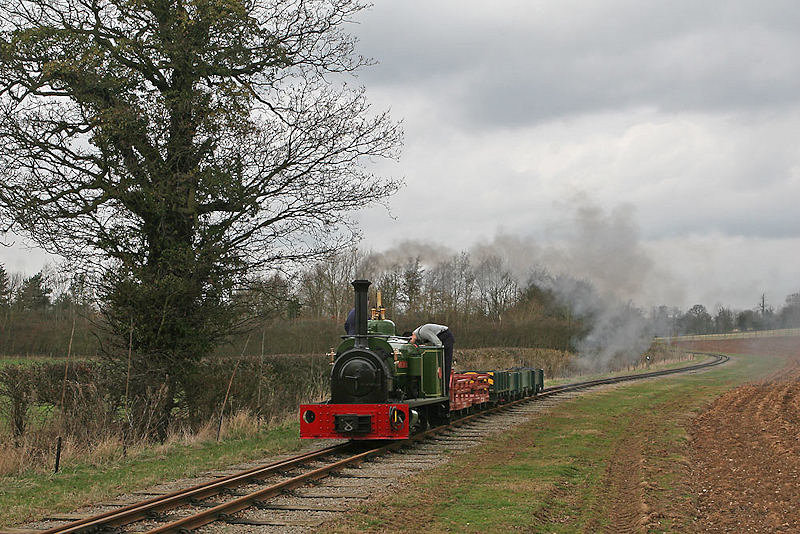 Hunslet Jack Lane on freight. D Rogers 24 2010.