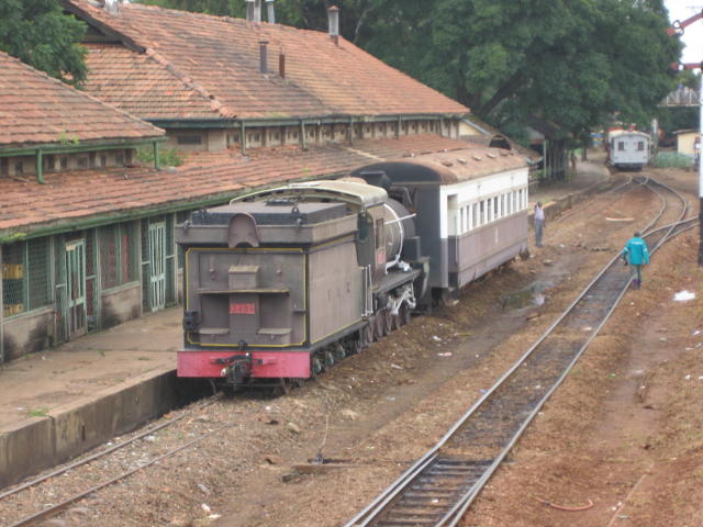 As 3020 sets back towards the station she passes 2401, which has been shunted out of the museum to make room for the party