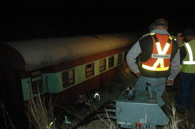 Break down crew at work.