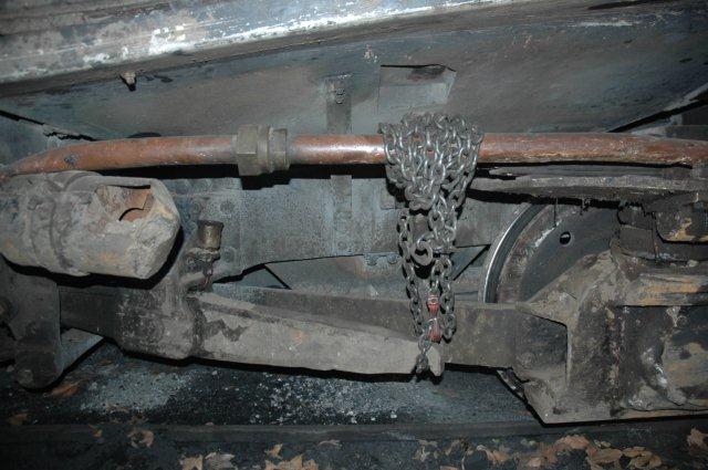 Damage to compensating beam.