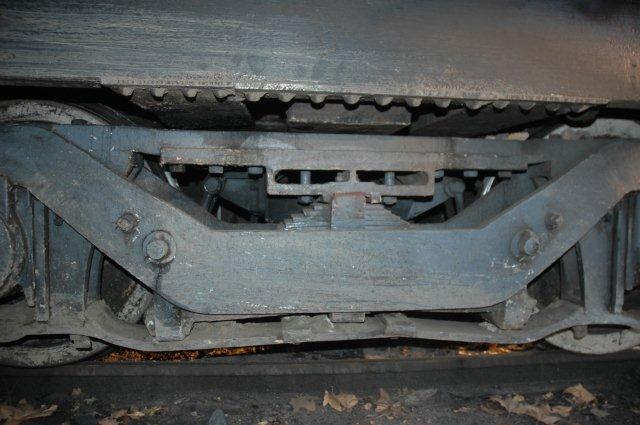Damage to Fireman's side tender leading bogey