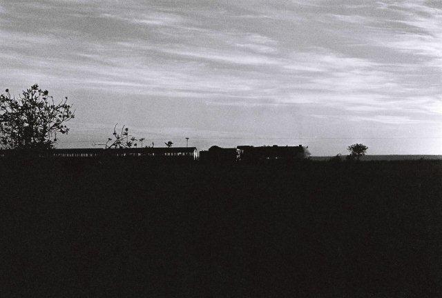 First light in the winter and a 15CA is en route to Rayton after her 6:15 am departure from Cullinan.Late 1970's