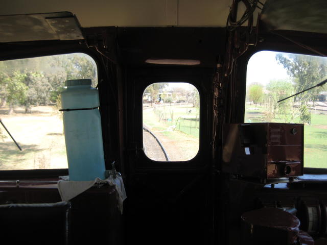 The forward view is rather better than on a steam loco!