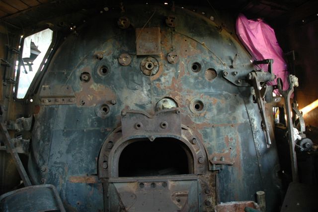 New loco on the block. 25NC 3533 ex-Kimberley awaits restoration at the Rovos Rail depot in Capital Park, Pretoria. It is intended to use this locomotive within 3 months on a steam safari.