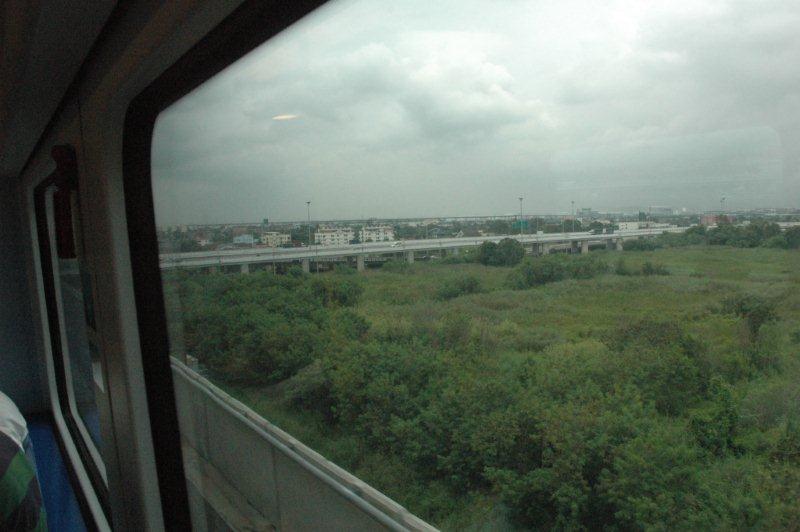 Considerable concrete works on this totally above ground railway.