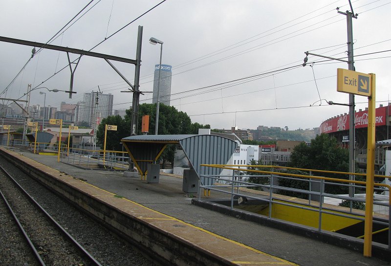 Passing through Ellis Park en route to Johannesburg
