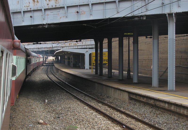 Going through Jeppe Station