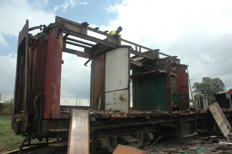 Once cosy compartments are now air conditioned. Soon, they and the coach frame will be memories.