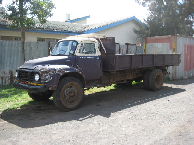This old truck is still around. I've never seen it move, but it keeps popping up in different places around the works so I assume it is working