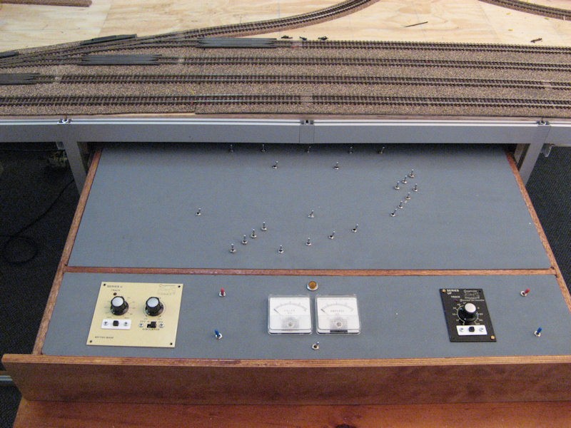 Panel, but not yet painted with schematic.