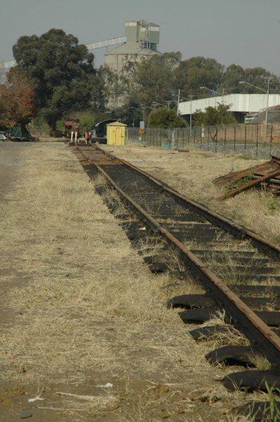 The completed "James Straight", named after James Smith, who spent much of his free time assisting with the track laying at the Hermanstad site. The track now reaches the main gate.