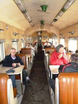 The interior of the restaurant.