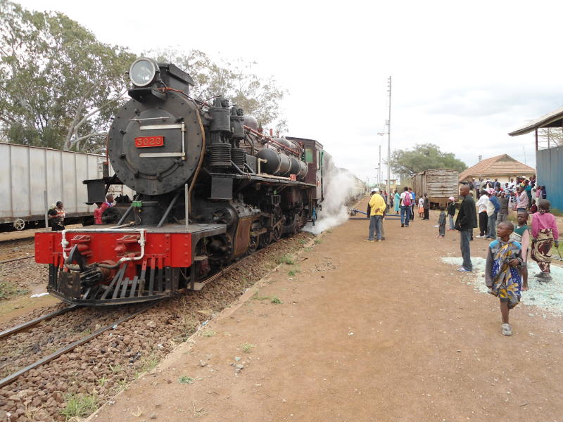 3020 stands in Athi River Station