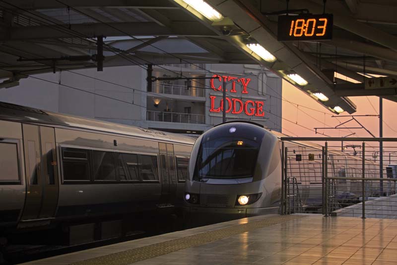 Dusk flls over OR Tambo