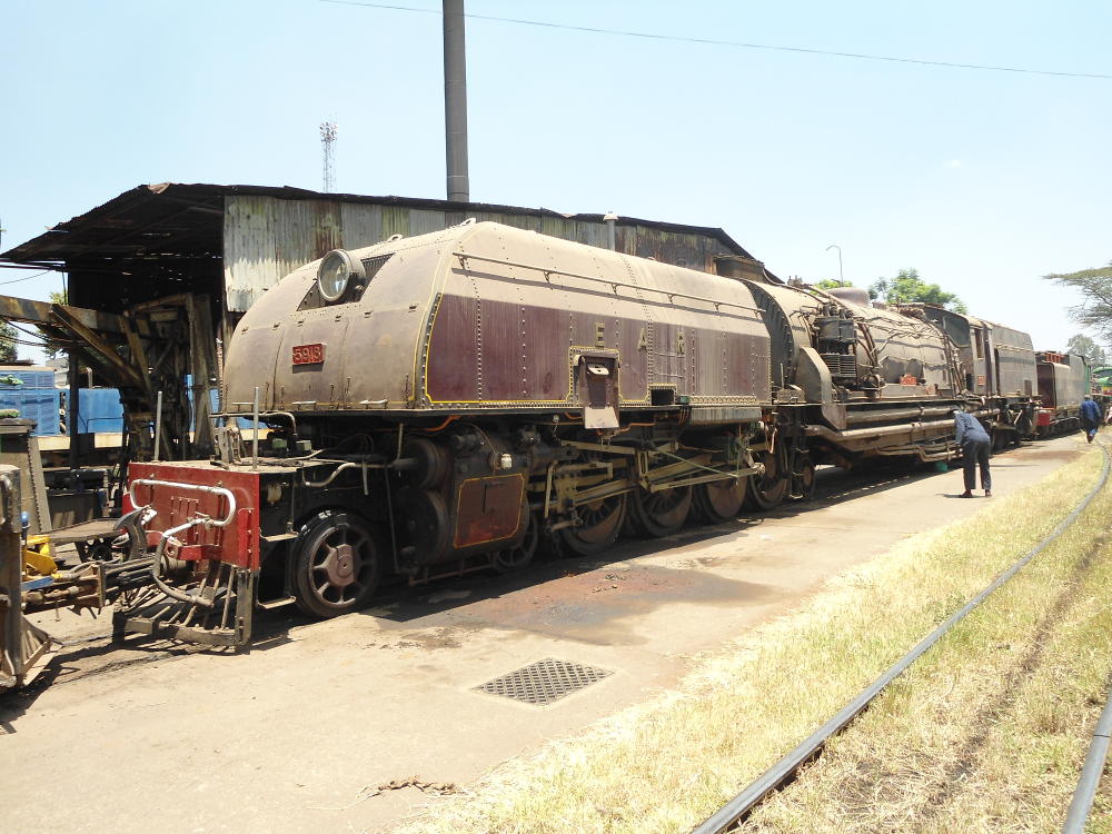 5918 being positioned next to the stationary boiler