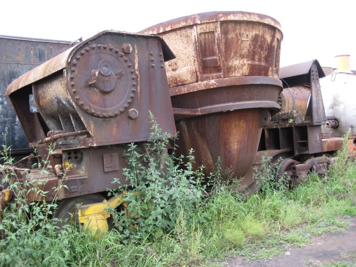Molten steel ladle<br /><br />Photo by John Ashworth 09/02/08