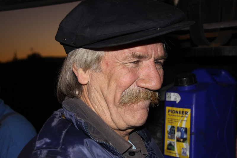 Driver Willem captured on the footplate