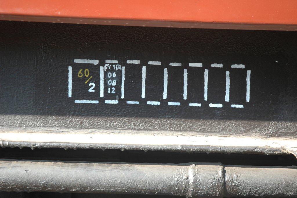 Oiling and lifting stenciling completed