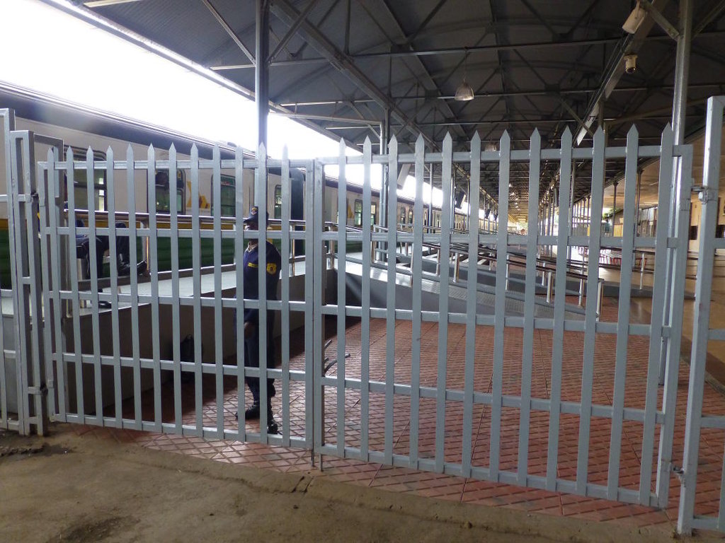 The boarding area for the Soykimau train