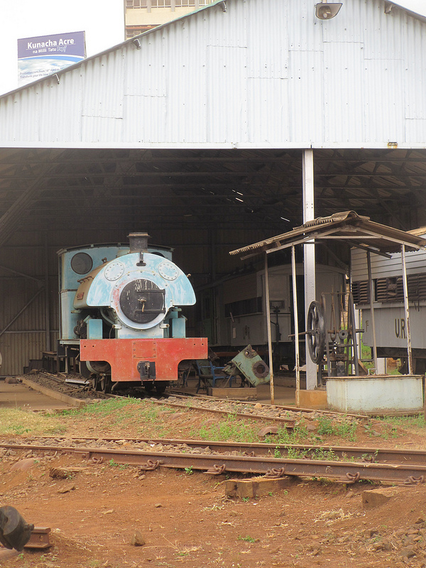 If it wasn't for the missing piece of track you could almost believe that the loco is on shed waiting for her next duty...