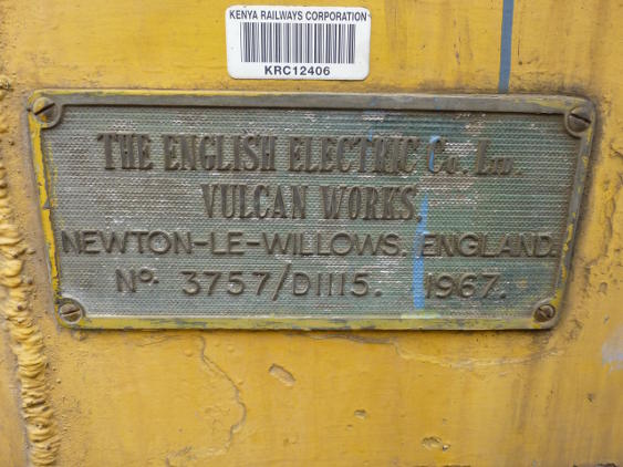 8735's maker's plate