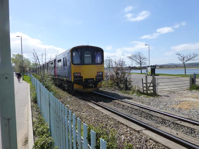 The rear of the same train