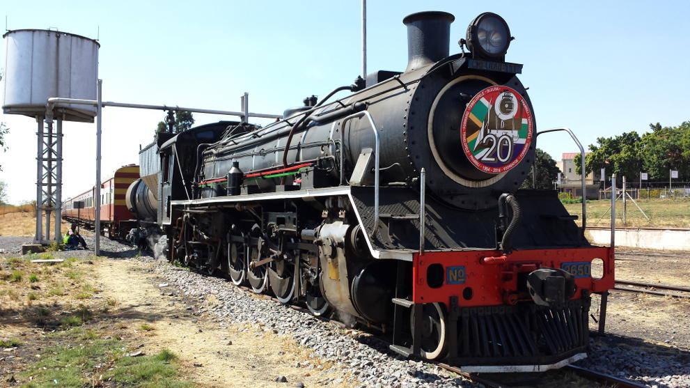 2650 stands under the water column in Cullinan