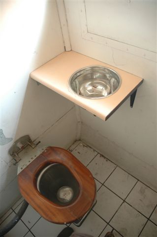 The first washbasins in our suburban sets have been fitted. The taps and drain pipes are to follow<br /><br />Photo by Nathan Berelowitz 23/02/08