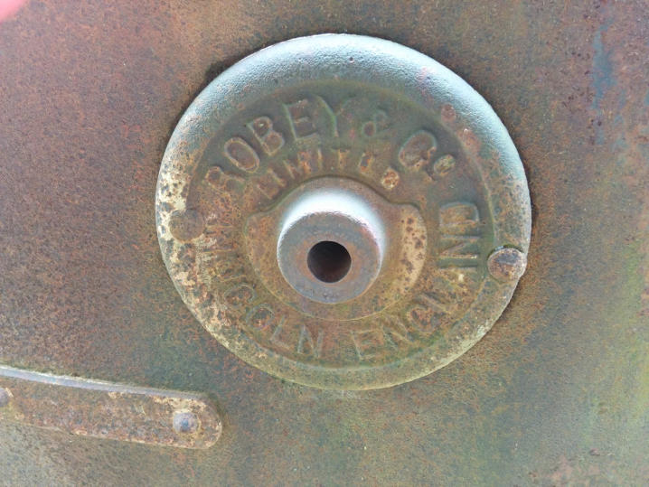 Maker's plate on the second Robey