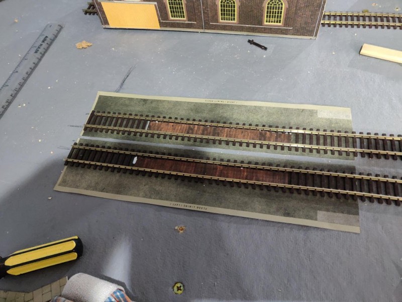 I like the floor which Superquick provides with their engine shed kit!