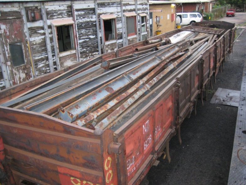 The NZ stands overnight close to Uncle John's office, ready for more material to be loaded early tomorrow morning