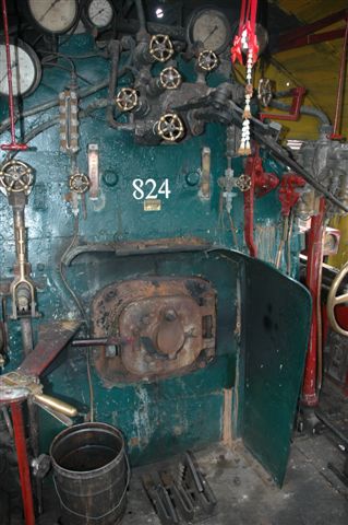 Cab view. Pacific loco
