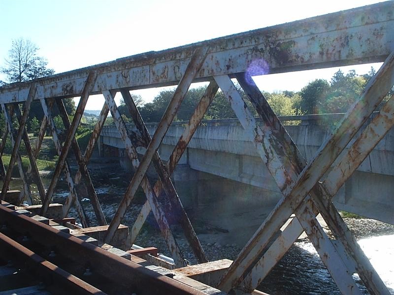 Where rail meets road, meets river.