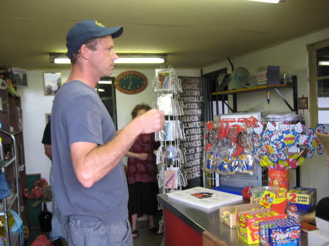 Chris tries to explain himself after being caught shop-lifting...<br /><br />Photo by John