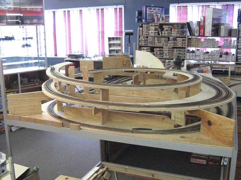 Photo 3 - General view. The importance of getting the track already laid smooth and trouble free can be seen - its going to be a tight squeeze if something derails underground. Remember all the re-rails put in near the points? The purpose of these now become clear.