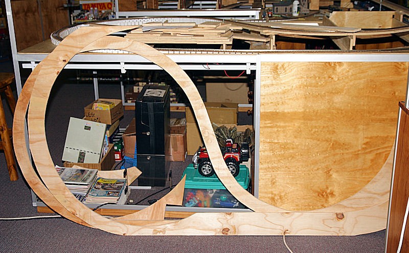 Photo 3 - The cut out rail bed awaiting installation.