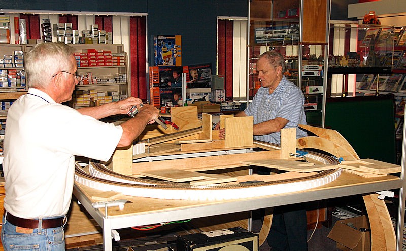 Photo 2 - Continuing the process - all supports are clamped in place to check for fit first