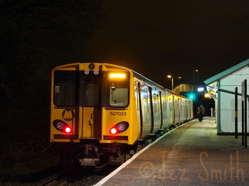 First West Kirby - Liverpool train approx. 0604.