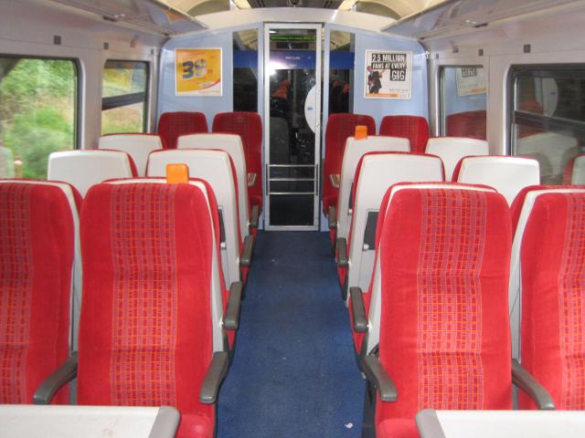 Inside a South West Trains Sprinter