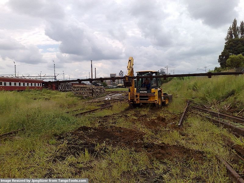 Moving rail.