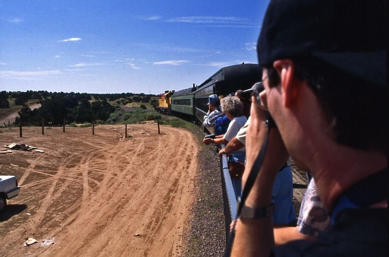 From an open car we could enjoy the ride.