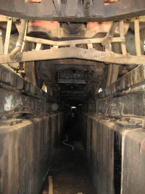 This shot is taken from under the cow-catcher of 3020 looking forwards under Garratt 5918
