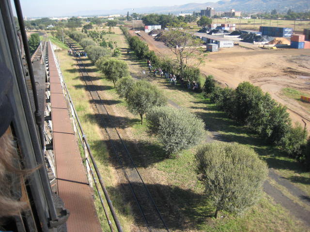 "Why are all those people pointing cameras at us?" - the view from the footplate of 2650 at the top of the coal stage