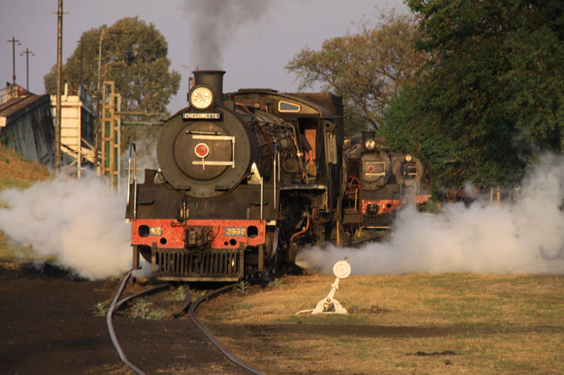 Evening light bathes the FOTR depot at CP.
