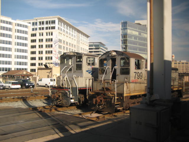 A pair of switch engines