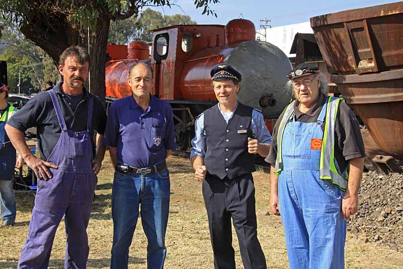 Driver Arrie, Robert Dadford, Nathan and Jimmy