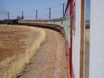 A beautiful sight as 3664 hauls the train round the balloon at Pyramid South<br /><br />Photo by John Ashworth 29/07/07