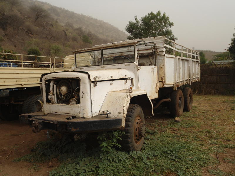 This lorry is looking a little sorry for itself