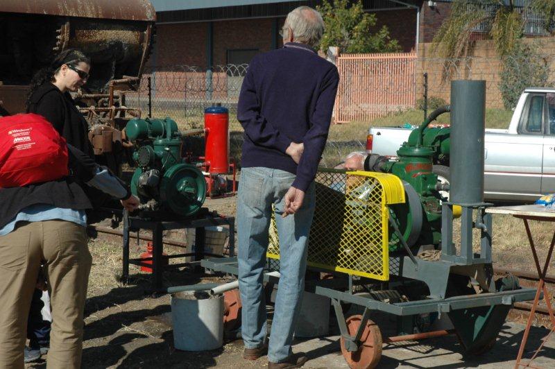 Stationary engines were on display.
